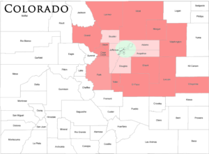 Map of Colorado and our drone coverage areas.