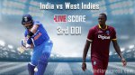 Live Score 3rd ODI: India lose Yuvraj after slow innings in Antigua