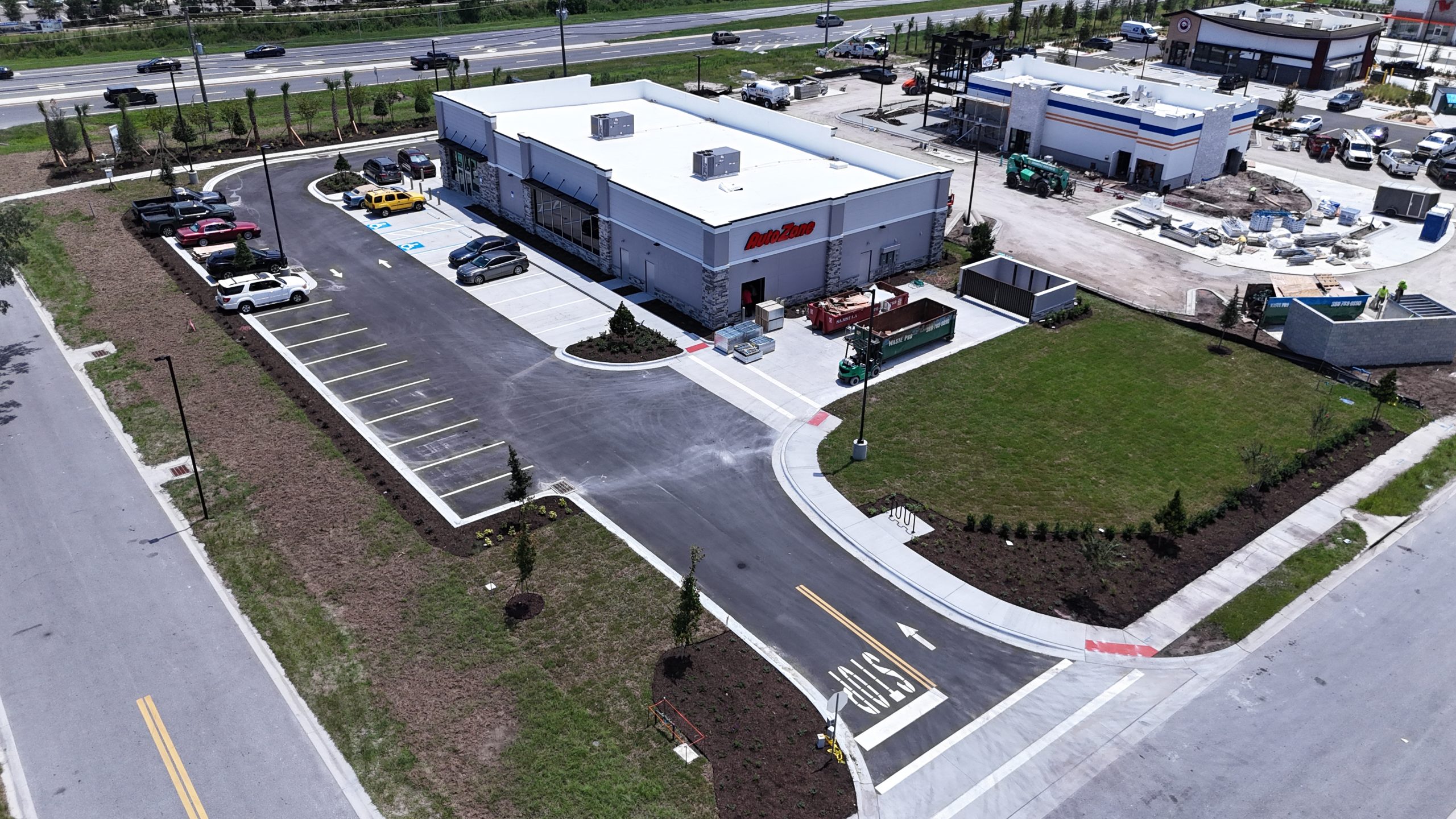 AutoZone construction documentation project near LPGA Boulevard in Daytona Beach